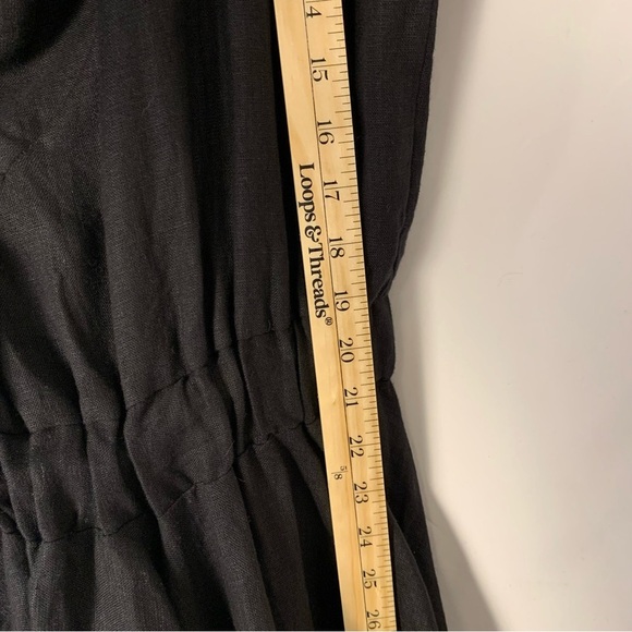 METAMORPHOZA Cowl Neck 100% Linen Asymmetrical Dress - Picture 8 of 10